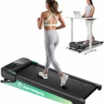 UREVO Automatische Steigung Walking Pad Mit KI-App, Laufband Schreibtisch