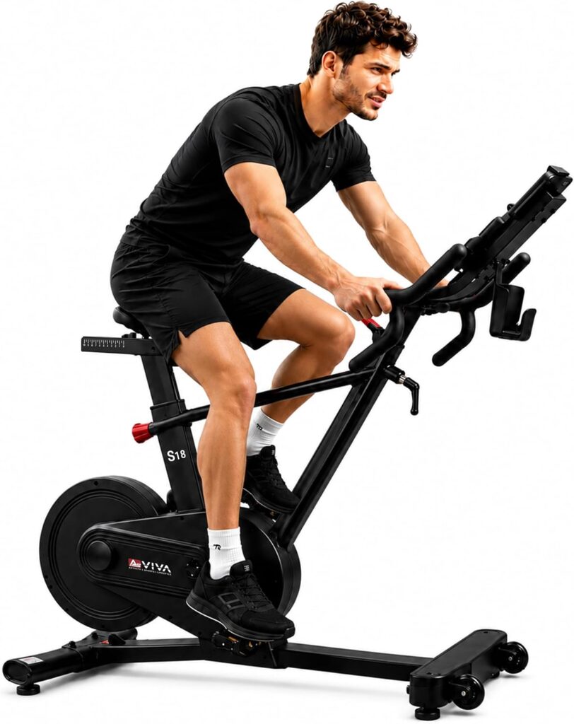 AsVIVA S18 Pro Speedbike & Indoor Cycle, 18kg Schwungmasse, Gangschaltung
