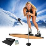 Ski-Trainingsgerät, simuliertes Indoor-Skigerät, für das Training von Taille, Bauch und Beinen, Schnee-Ski-Simulator für das Fitnessstudio zu Hause