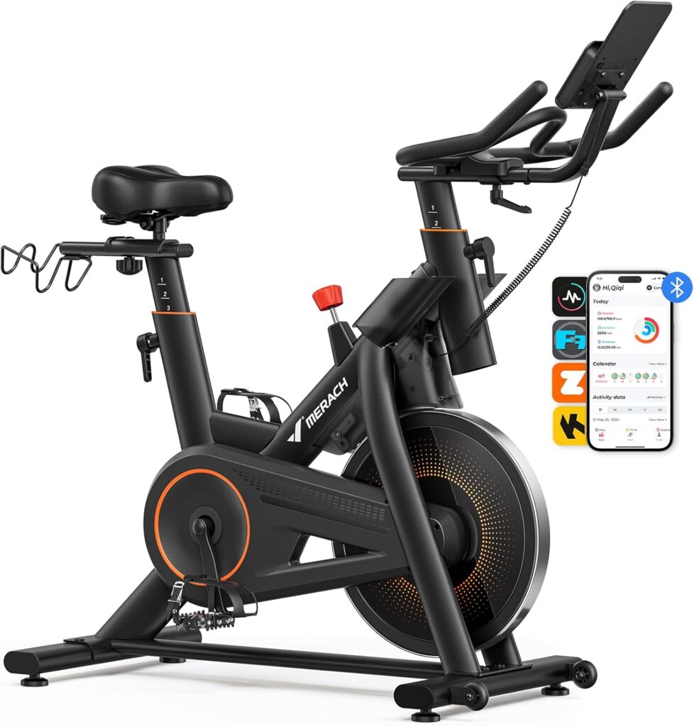 MERACH S29 Heimtrainer Fahrrad - 10kg Schwungrad, extra leise, sanfter Lauf