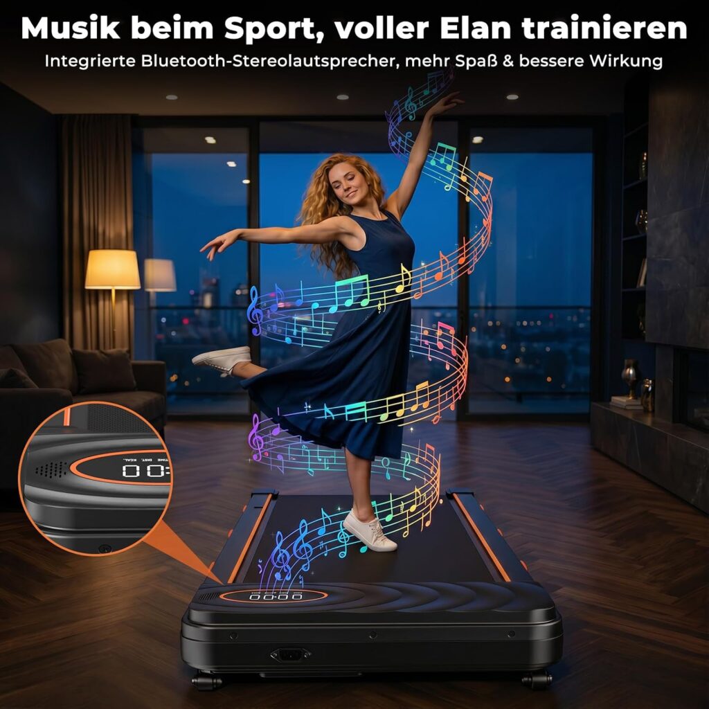 JAGJOG Walking Pad mit 16% automatischer Steigung für Zuhause und Büro, App