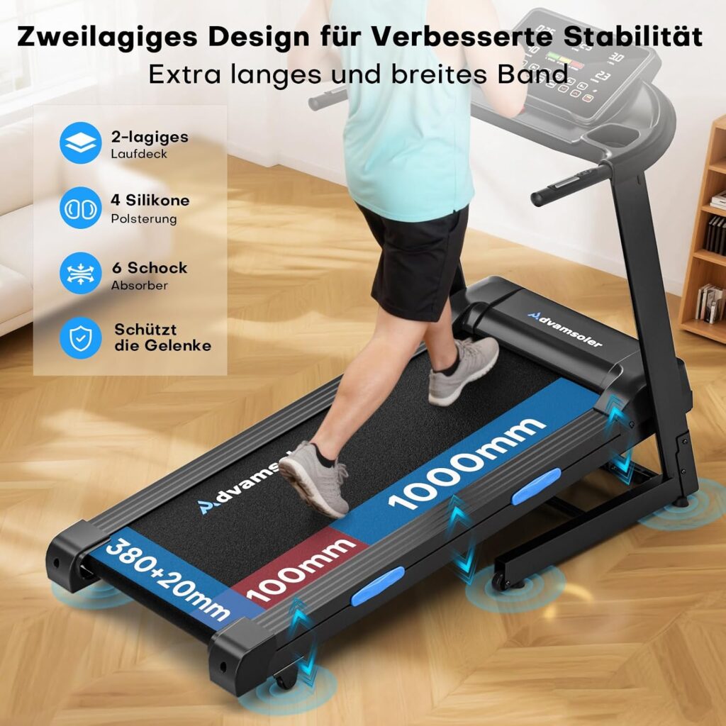 Laufband Für Zuhause mit Automatischer Neigung 15%