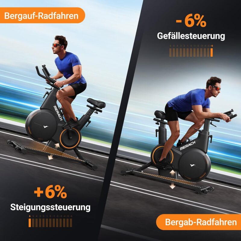 MERACH S38 Heimtrainer Fahrrad - 16 Stufen Magnetwiderstand, App, Bluetooth