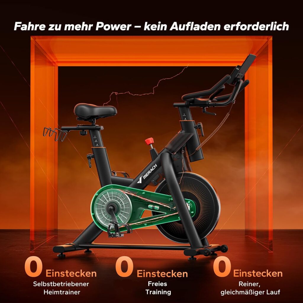 MERACH S29 Heimtrainer Fahrrad - 10kg Schwungrad, extra leise, sanfter Lauf