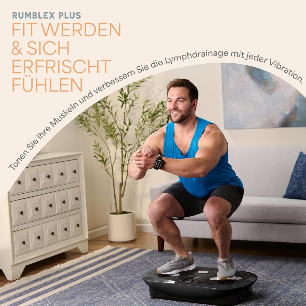 Lifepro Rumblex 4D Vibrationsplatte mit 7 Trainingsmodi