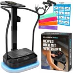Bluefin Fitness Vibration Plate | Pro Model | Upgraded Design with Silent Motors | Comes with Built in Speakers