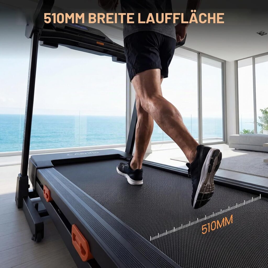 Laufband für Zuhause, 20 km/h, 20% Steigung, 51*140 cm Laufbereich