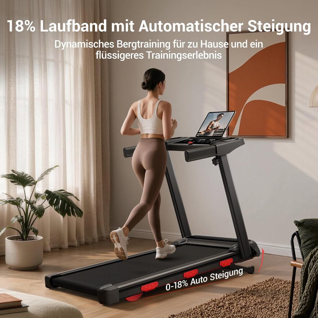 CURSOR Laufband für Zuhause mit Steigung Auto